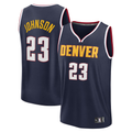 tuec D.Nuggets #23 Cameron Johnson Navy Fast Break Replica Jerseys - Icon Edition