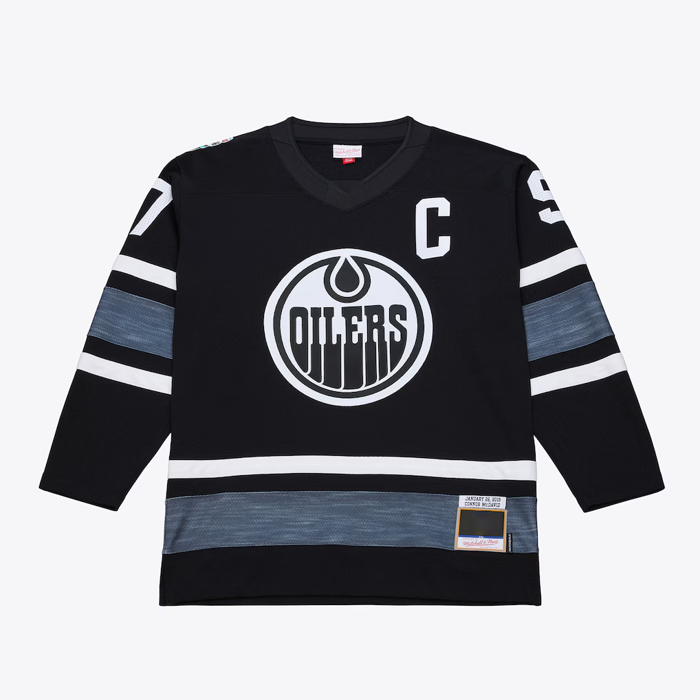 Tuec E.Oilers Connor McDavid Mitchell & Ness Black 2019 All-Star Game Power Play Jerseys