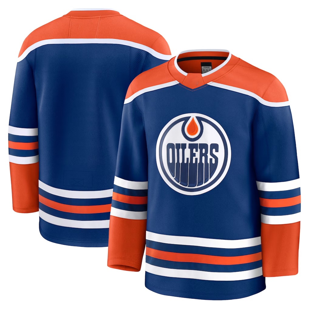 Tuec E.Oilers Royal Home Premium Jerseys
