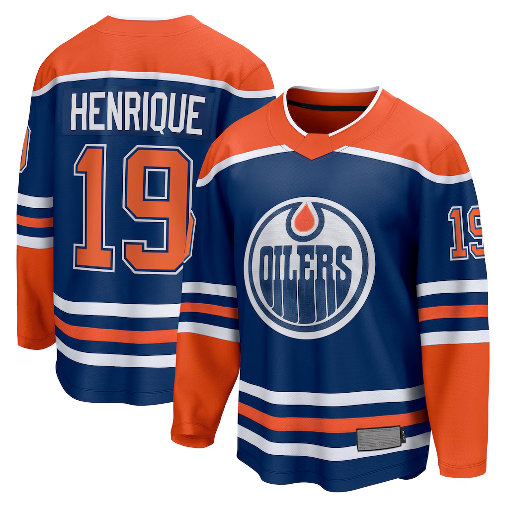 Tuec E.Oilers #19 Adam Henrique Royal Home Breakaway Jerseys