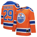 Tuec E.Oilers #29 Leon Draisaitl Mitchell & Ness Orange Power Play Jerseys