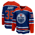 Tuec E.Oilers #35 Tristan Jarry Royal Home Premier Breakaway Player Jerseys