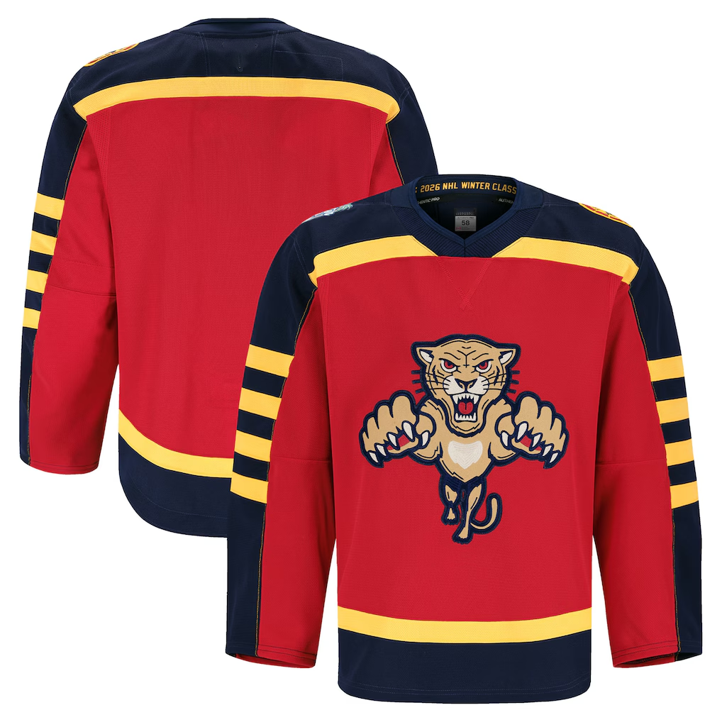 Tuec F.Panthers Red 2026 Winter Classic Authentic Pro Jerseys