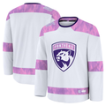 Tuec F.Panthers White 2024 Hockey Fights Cancer Practice Jerseys