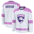 Tuec F.Panthers White Hockey Fights Cancer Survivor Practice Jerseys