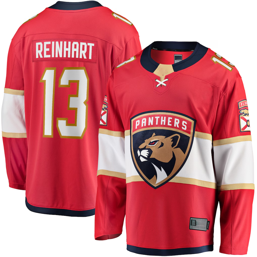 Tuec F.Panthers #13 Sam Reinhart Red Breakaway Player Jerseys