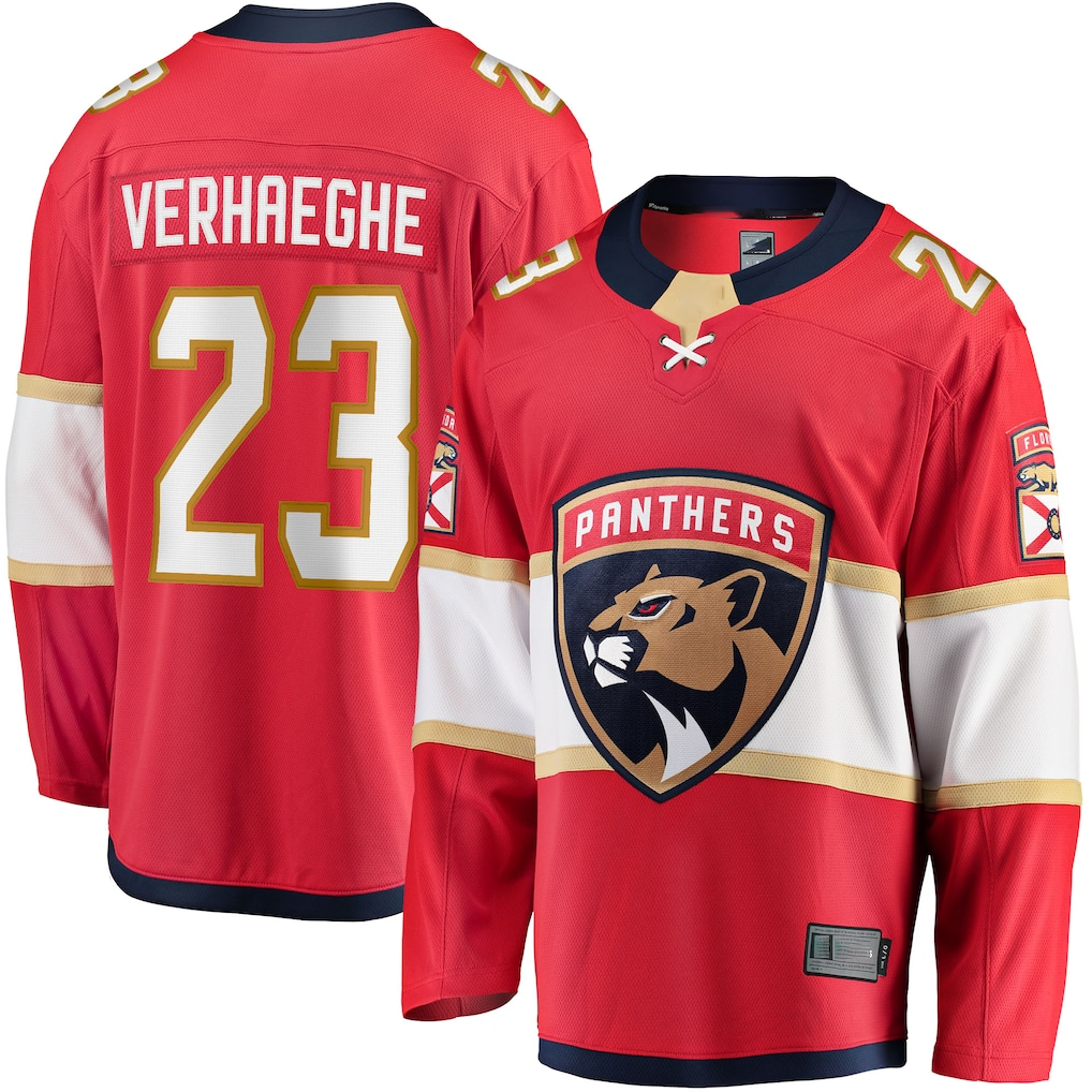 Tuec F.Panthers #23 Carter Verhaeghe Red Home Breakaway Jerseys