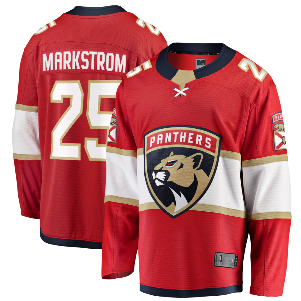 Tuec F.Panthers #29 Jacob Markstrom Red Home Breakaway Jerseys