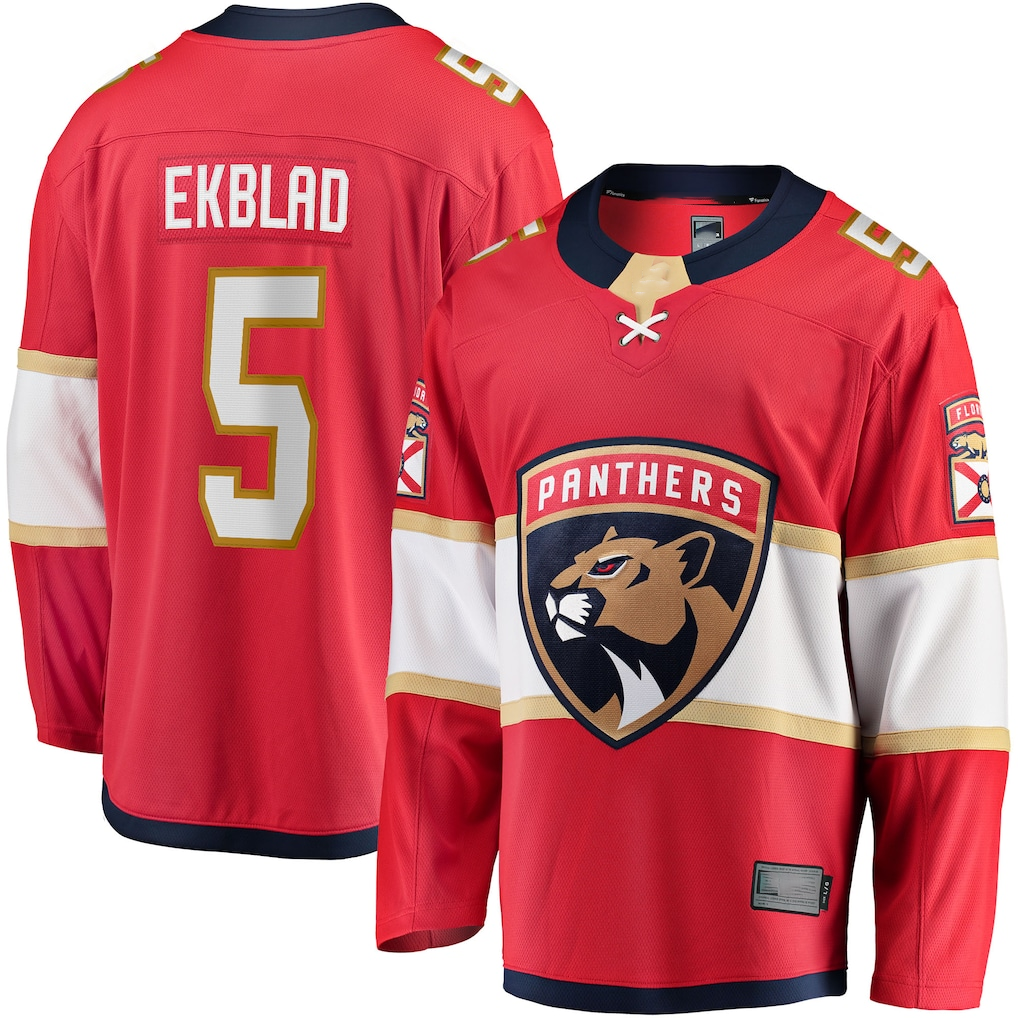 Tuec F.Panthers #5 Aaron Ekblad Red Home Team Breakaway Player Jerseys