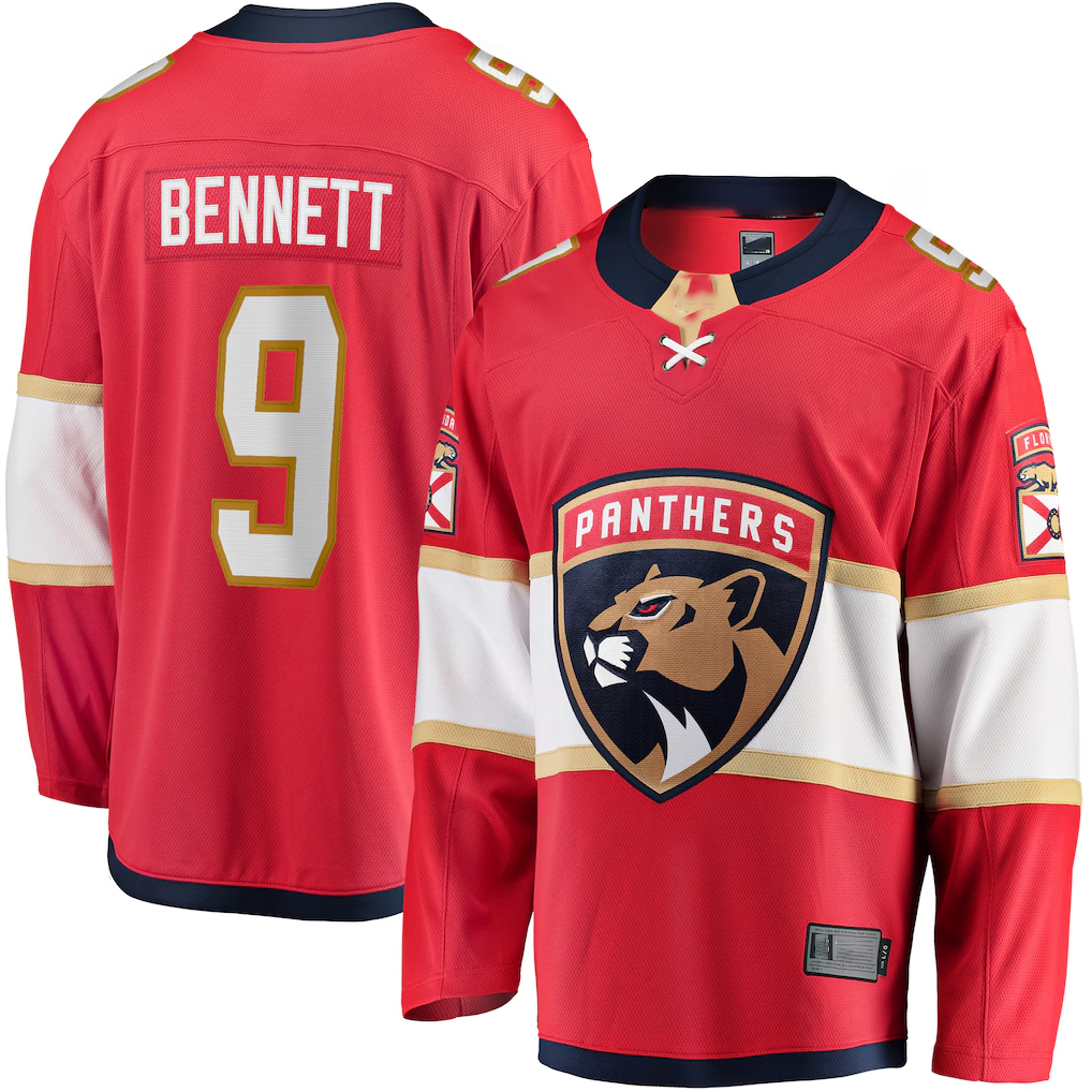 Tuec F.Panthers #9 Sam Bennett Red Home Breakaway Replica Jerseys