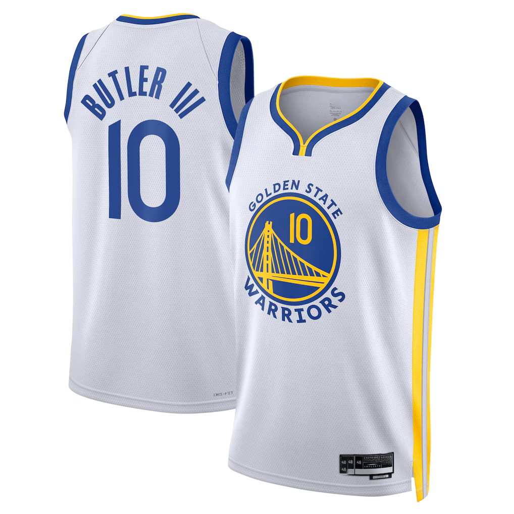 tuec G.State Warriors #10 Jimmy Butler III White Swingman Jerseys - Association Edition
