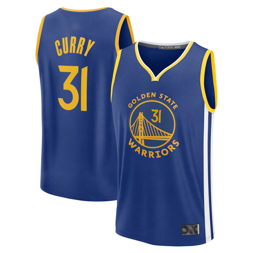 tuec G.State Warriors #31 Seth Curry Blue Fast Break Replica Jerseys - Icon Edition