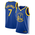 tuec G.State Warriors #7 Kristaps Porzi??is Royal Swingman Jerseys - Icon Edition