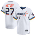tuec H.Astros #27 Jose Altuve Player White City Connect Limited Home Stitched Jerseys