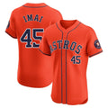 tuec H.Astros #45 Tatsuya Imai Player Orange Home Limited Elite Stitched Jerseys