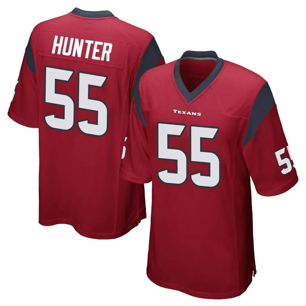 Tuec H.Texans #55 Danielle Hunter Player Red Home Game Stitched Jerseys