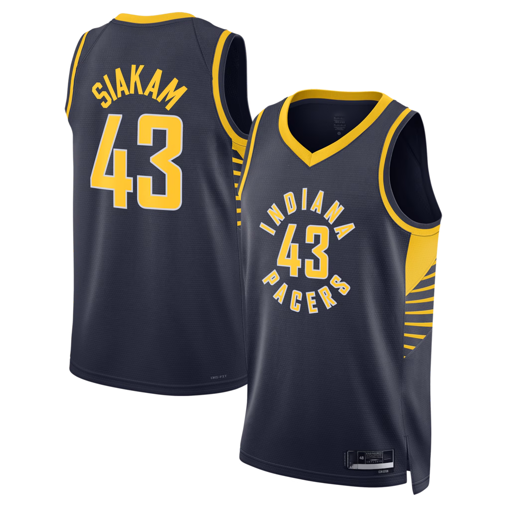 tuec I.Pacers #43 Pascal Siakam Navy Swingman Jerseys - Icon Edition