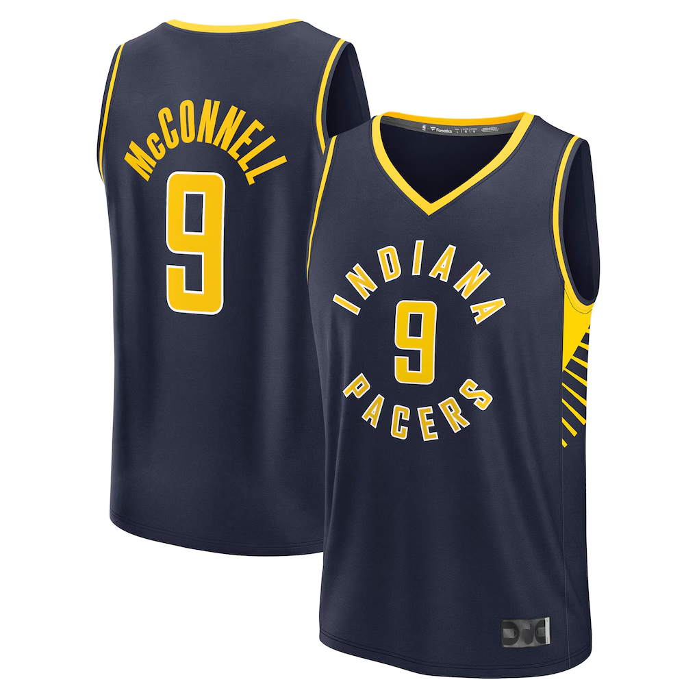 tuec I.Pacers #9 T.J. McConnell  Navy Fast Break Replica Jerseys - Icon Edition