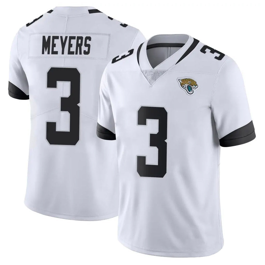 Tuec J.Jaguars #3 Jakobi Meyers Player White Vapor Untouchable Limited Home Game Stitched Jerseys