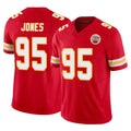 Tuec KC.Chiefs #95 Chris Jones Player Red Limited Vapor F.U.S.E. Home Game Stitched Jerseys