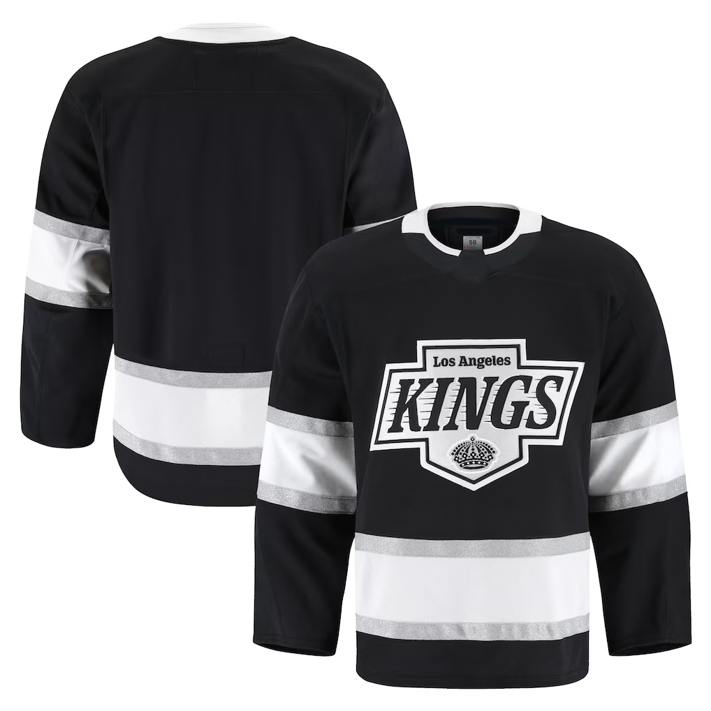 Tuec LA.Kings Black Home Authentic Pro Jerseys