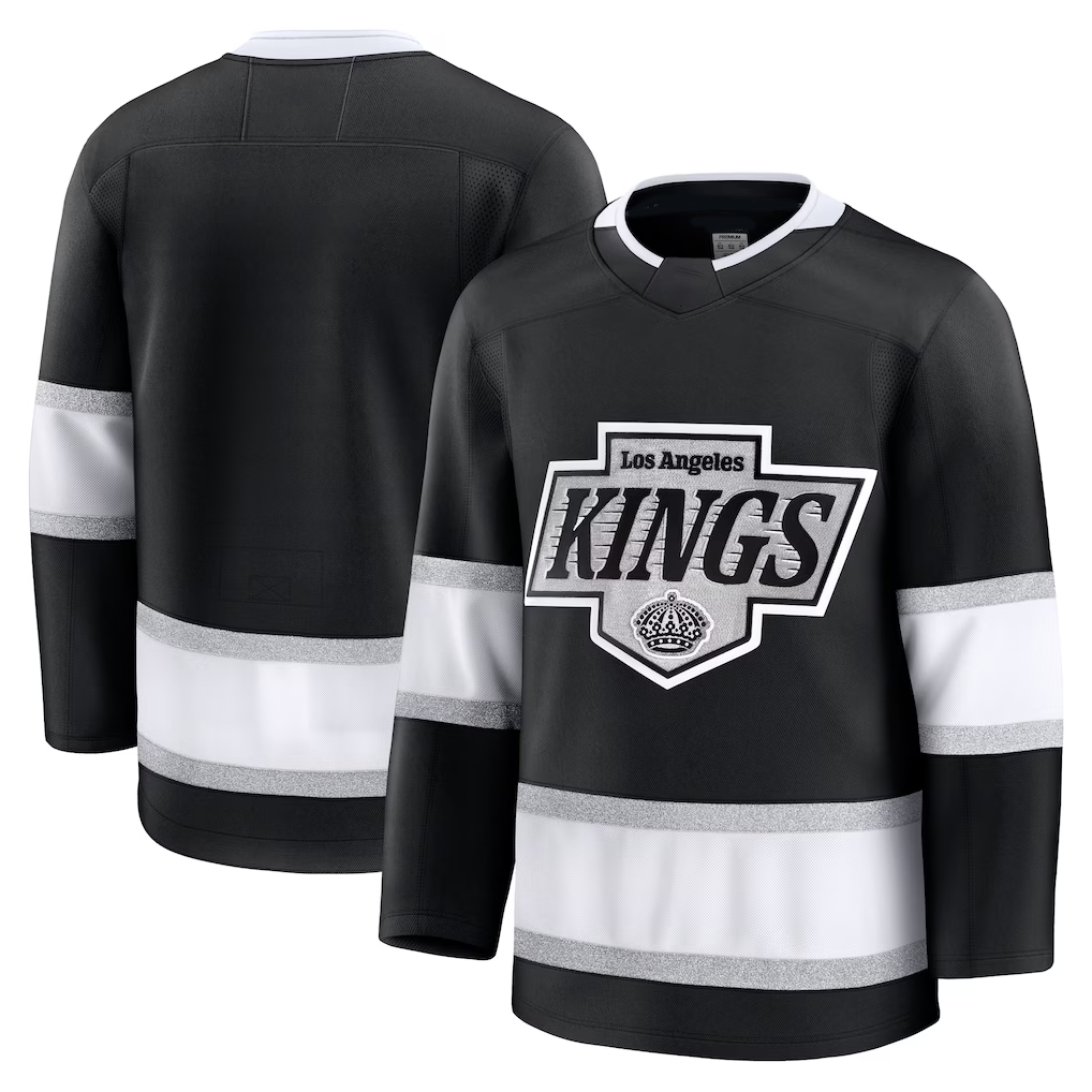 Tuec LA.Kings Black Home Premium Jerseys