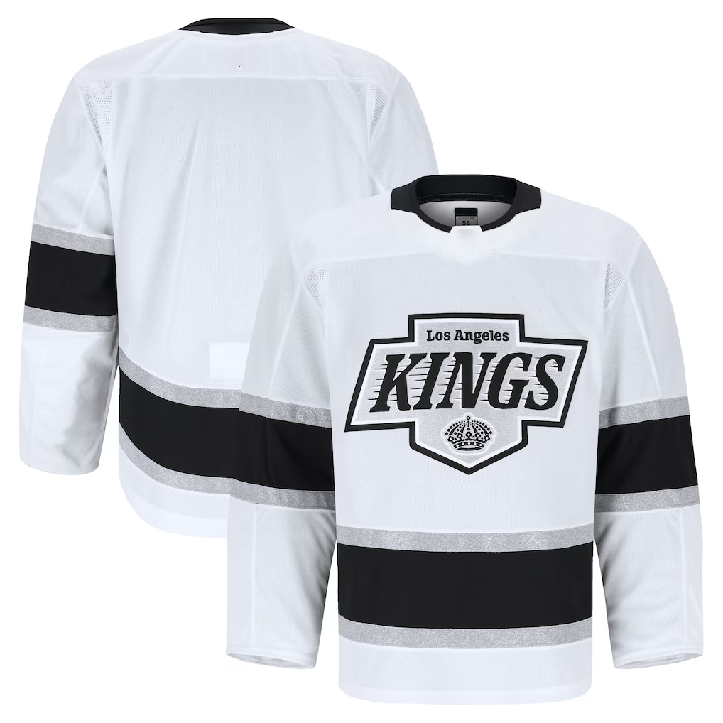 Tuec LA.Kings White Away Authentic Pro Jerseys