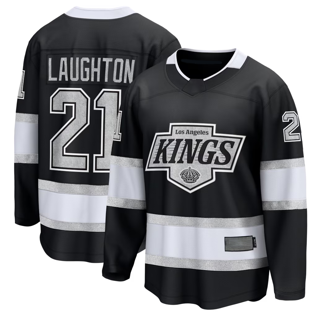 Tuec LA.Kings #21 Scott Laughton Black Home Breakaway Jerseys