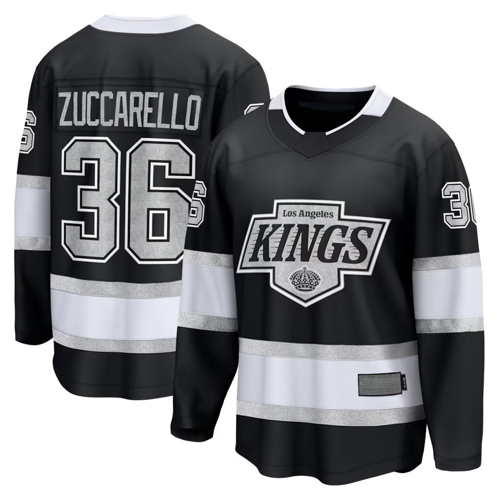 Tuec LA.Kings #36 Mats Zuccarello Black Home Breakaway Jerseys