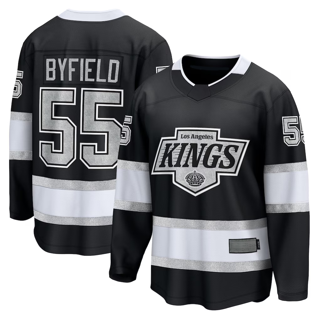 Tuec LA.Kings #55 Quinton Byfield Black Home Breakaway Jerseys