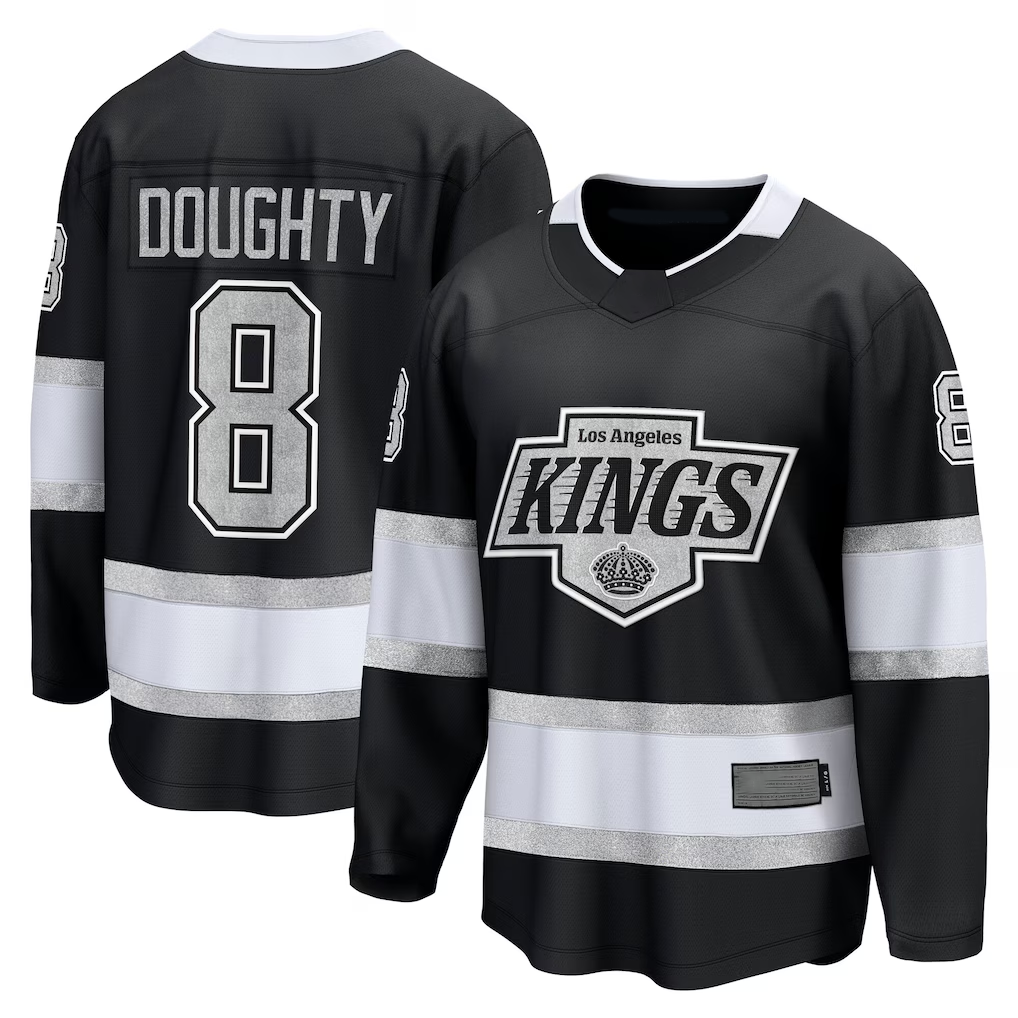 Tuec LA.Kings #8 Drew Doughty Black Home Premier Breakaway Player Jerseys