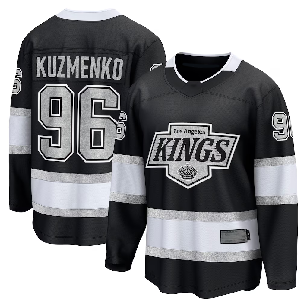 Tuec LA.Kings #96 Andrei Kuzmenko Black Home Breakaway Jerseys