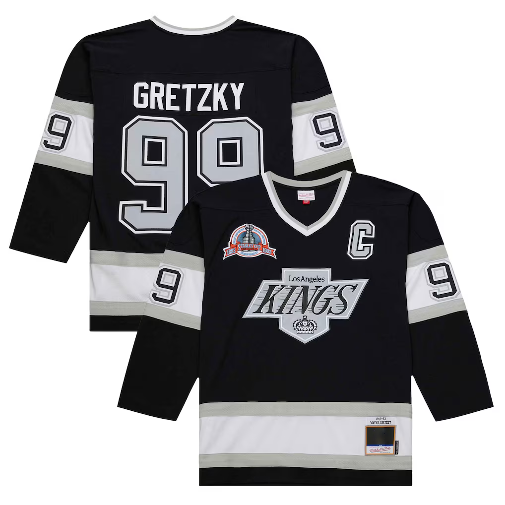 Tuec LA.Kings #99 Wayne Gretzky Black 1992-93 Power Play Jerseys