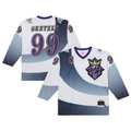 Tuec LA.Kings #99 Wayne Gretzky Mitchell & Ness White 1995-96 Power Play Jerseys