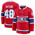 Tuec M.Canadiens #48 Lane Hutson Red Home Premium Jerseys