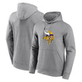 Tuec MN.Vikings Gray LOGO Pullover Hoodies Blank Player Home Game Stitched Jerseys