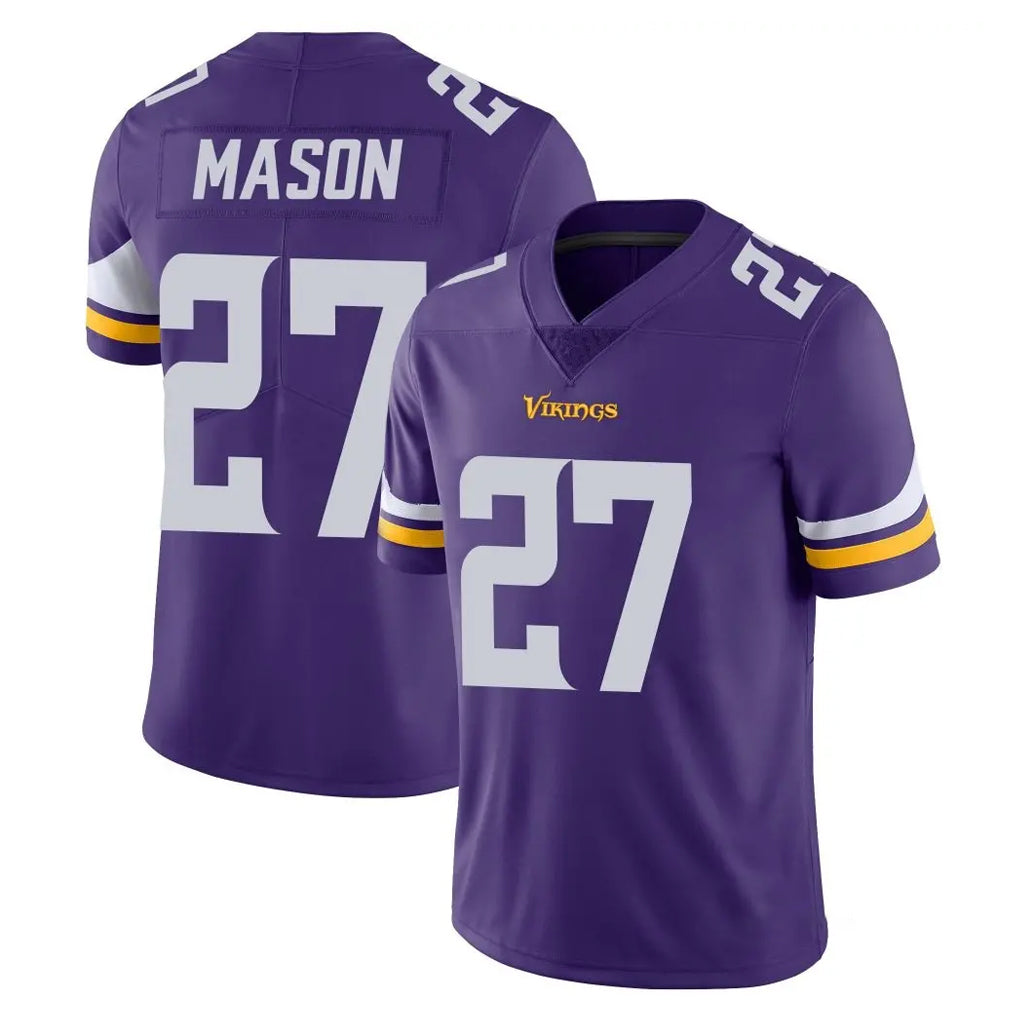 Tuec MN.Vikings #27 Jordan Mason Player Purple Limited Vapor Untouchable Home Game Stitched Jerseys