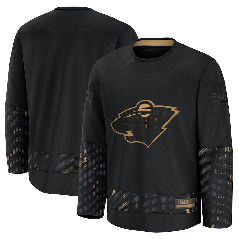 Tuec M.Wild Black 2024 Military Appreciation Practice Jerseys