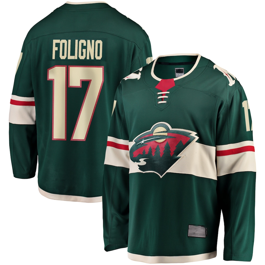 Tuec M.Wild #17 Marcus Foligno Green Breakaway Jerseys