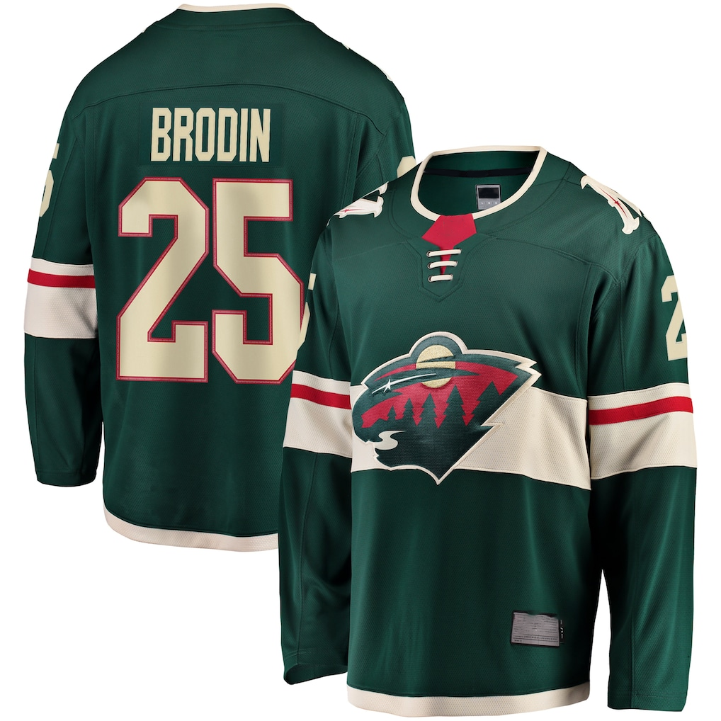 Tuec M.Wild #25 Jonas Brodin Green Breakaway Jerseys