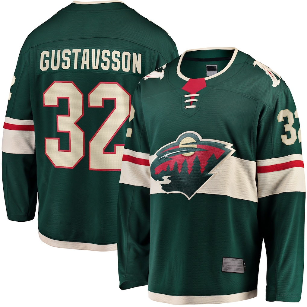 Tuec M.Wild #32 Filip Gustavsson Green Home Breakaway Player Jerseys