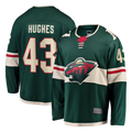 Tuec M.Wild #43 Quinn Hughes Green Home Breakaway Jerseys