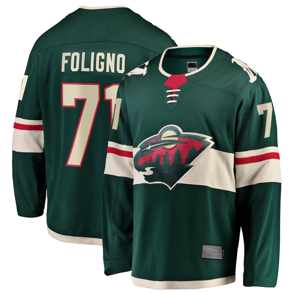 Tuec M.Wild #71 Nick Foligno Green Home Breakaway Jerseys