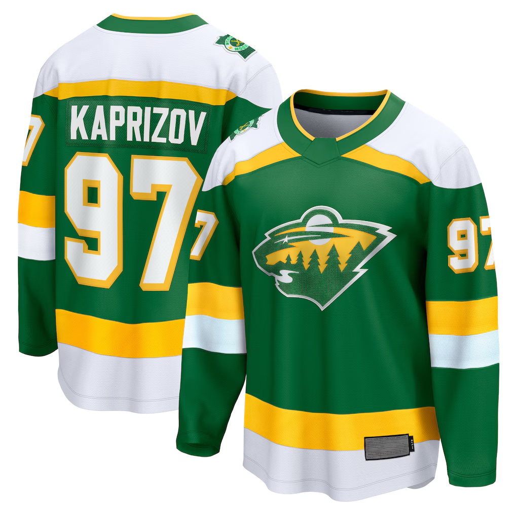 Tuec M.Wild #97 Kirill Kaprizov Green 2023-24 Alternate Breakaway Jerseys