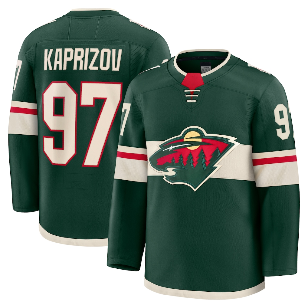 Tuec M.Wild #97 Kirill Kaprizov Green Home Premium Jerseys