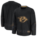 Tuec N.Predators Black 2024 Military Appreciation Practice Jerseys