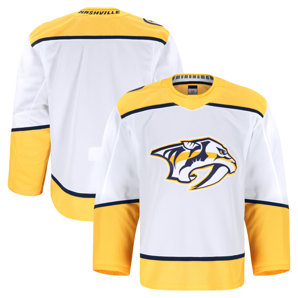 Tuec N.Predators White Away Authentic Pro Jerseys