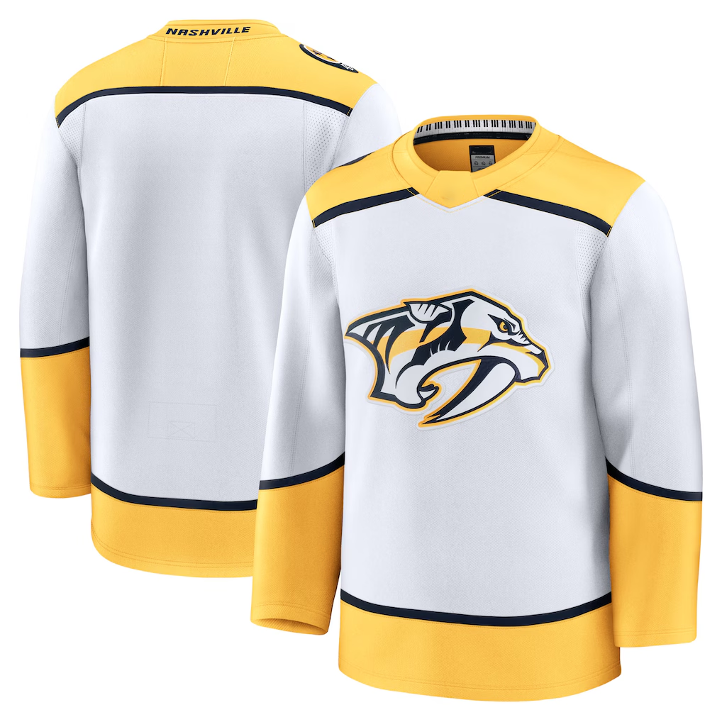 Tuec N.Predators White Away Premium Jerseys