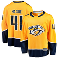 Tuec N.Predators #41 Nicolas Hague Gold Home Breakaway Jerseys