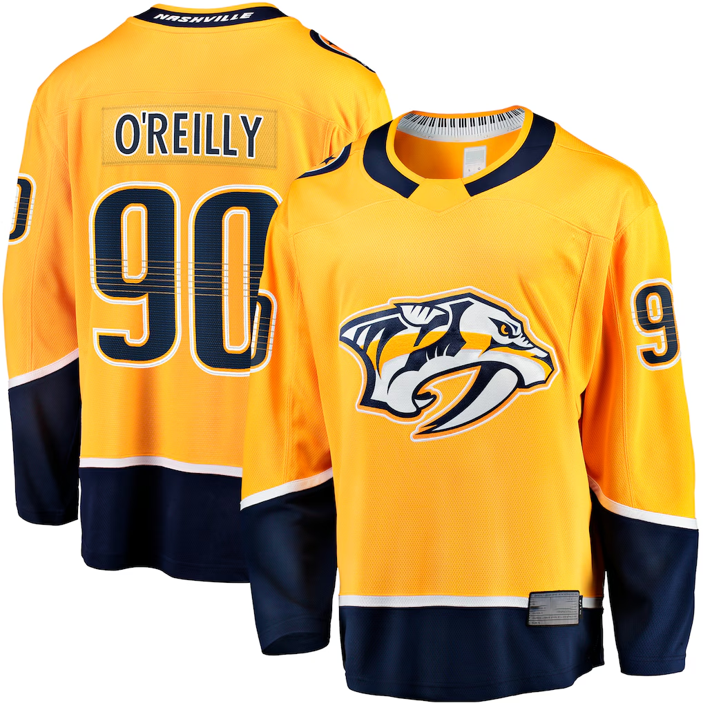 Tuec N.Predators #90 Ryan O'Reilly Gold Breakaway Jerseys